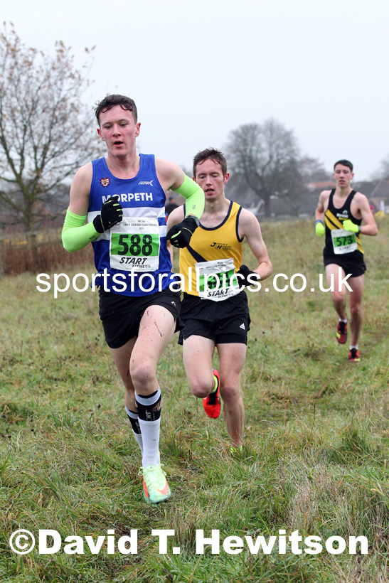 Mens under-20s, 2021 North Eastern Cross Country Championships, Sedgefield. Photo: David T. Hewitson/Sports for All Pics